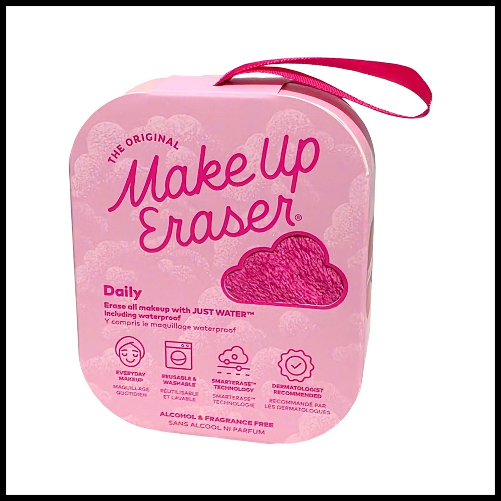 The Original MakeUp Eraser Daily Pink Reusable Makeup Remover Cloth New